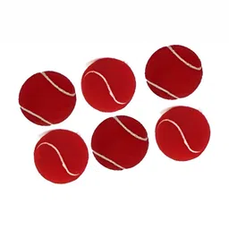 HackerX Pack Of 6 Printed Rubber Cricket Ball-25