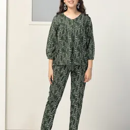 YK Girls Printed Top with Trousers-picture-23