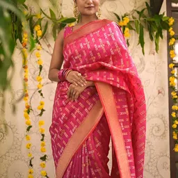 SWEETPEL Woven Design Zari Banarasi Saree-picture-26