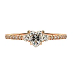 VALANOVA Women 18 Kt Rose Gold Lab Grown Diamond Ring 0.76cts-picture-48