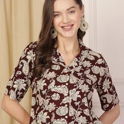 Anouk Rustic Floral Print Top-image-37