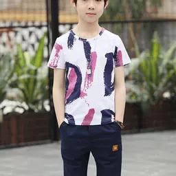 Bold N Elegant Boys Printed T-shirt with Shorts-image-62