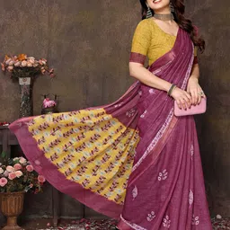 Vj fashion Floral Zari Saree-picture-26