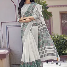 DIVASTRI Checked Zari Saree-picture-32
