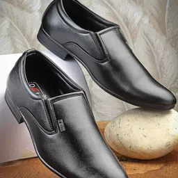 Action Men Formal Round Toe Slip-Ons-image-56