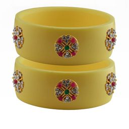 Vidhya Kangan Women Beige Bangle-image-26