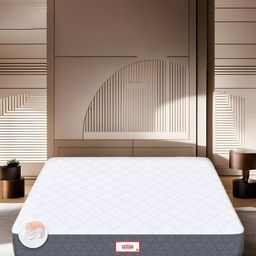 COIRFIT Grey & White Quilted Anti-Microbial Fabric Single SizeMattress-image-14