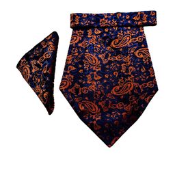 Paisley Design Cravats & Pocket Square Combo-image-57