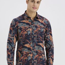 ROCKING SWAMY Men Floral Printed Regular Fit Spread Collar Casual Shirt-image-128