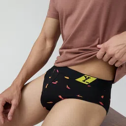 XYXX Mens Printed Combed Cotton Splash Brief XYBRF197-picture-40