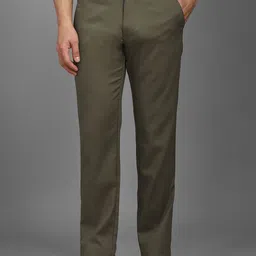 Louis Philippe Sport Men Slim Fit Mid-Rise Cotton Trousers-picture-36