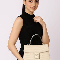 ESBEDA Women Textured Baguette Quilted Satchel Bag-picture-19