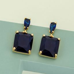 Kushal's Fashion Jewellery Gold-Plated Zircon Studded Party Classic Drop Earrings-picture-13