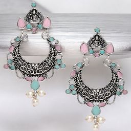 OOMPH Contemporary Chandbalis Earrings-image-66