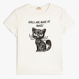 Koton Girls Printed Extended Sleeves T-shirt-picture-40