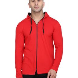 Blisstone Men Cotton Colourblocked Hooded Slim Fit T-shirt-picture-16