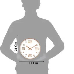 Grabbasket Rose Gold Toned Embossed Clock image 4