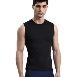 playR Men Dry Tech Solid Round Neck Slim Fit T-shirt-image-53