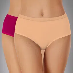 Heelium Pack Of 2 Hipster Briefs P2-W-Brief-BGEMRN-XL-image-76