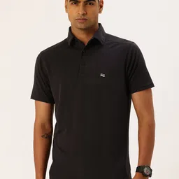 FIFTY TWO Self Checked Polo Collar T-shirt-image-52