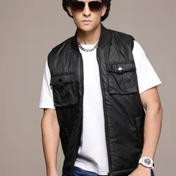 The Roadster Lifestyle Co.  Puffer Jacket with Flap Pockets-picture-45