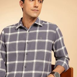 French Connection Pure Cotton Slim Fit Checked Casual Shirt-image-25