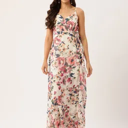 Rue Collection Floral Printed Fit & Flare Maxi Dress-image-52