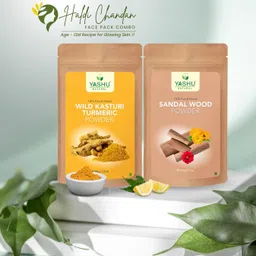YASHU Kasturi Haldi Chandan Face Pack Combo - 100 g each-35
