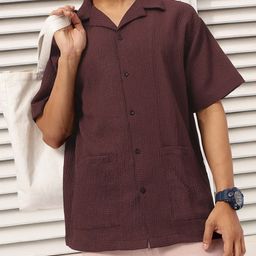 Kook N Keech Urban Armor Seersucker Relaxed Fit Shirt-image-47