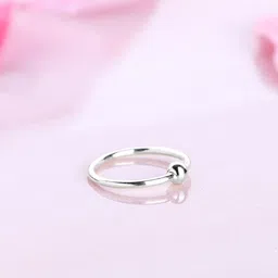 Zavya Women 925 Sterling Silver Plated Oxidised Nose Ring-36