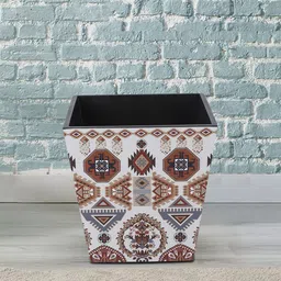 Reinvention Factory Brown Folk Ornament Printed Open Bin-52