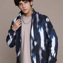 The Roadster Lifestyle Co. Printed Abstract Tailored Jacket-image-74