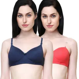 Lady Lyka Multicolor Non Wired Padded T-Shirt Bra (Pack Of 2)-picture-20