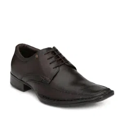 Hitz Men's Brown Derby Shoes-image-31