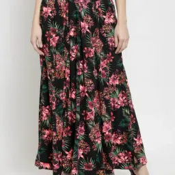 Sera Multicolor Floral Print Skirt-image-27