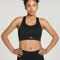 Puma Black Logo Print Sports Bra-picture-31