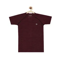 Chimprala Kids Wine Textured T-Shirt-image-40