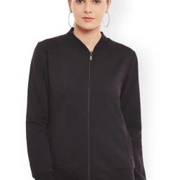 Belle Fille Black Regular Fit Jacket-image-10