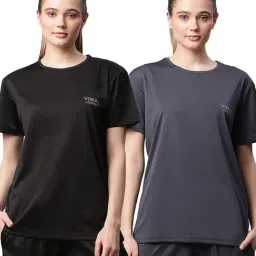 Vimal Jonney Multicolored Slim Fit T-Shirt (Pack Of 2)-image-99