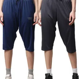 Vimal Jonney Multicolored Slim Fit Capris (Pack Of 2)-image-59