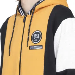 Octave Multi Regular Fit Colour Block Hooded Sweatshirts image 5