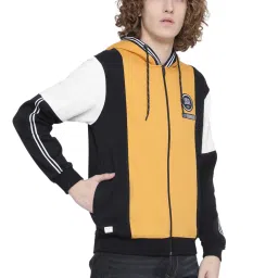 Octave Multi Regular Fit Colour Block Hooded Sweatshirts image 4