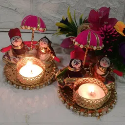 Sellplus 2-Pcs Pink Embellished Candle Holder-picture-10
