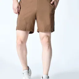 BAESD Men High-Rise Slim Fit Cotton Shorts-picture-7