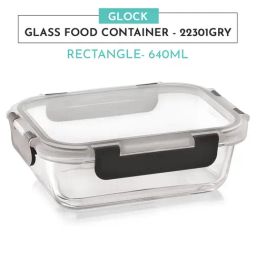 MAGNUS Solid Grey Borosilicate 640ml Rectangle Container image 2