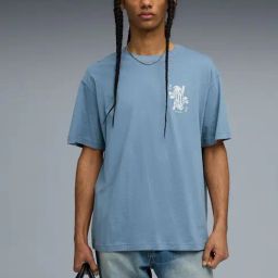 Puma Blue House Of Graphic Printed Relaxed Fit Tee-picture-37