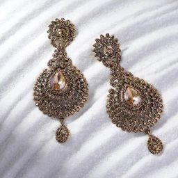 SOHI Crystal Drop Earrings For Women-image-1