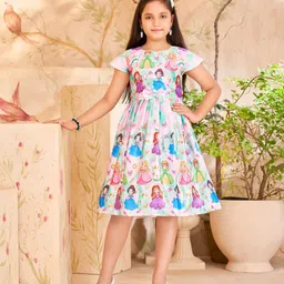 HERE&NOW Floral Print Net Fit & Flare Dress-image-22