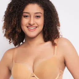 Clovia Bra Half Coverage Underwired Cut and Sew Lightly Padded-image-45