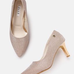 ELLE Party Slim Heel Shimmer Pumps-48